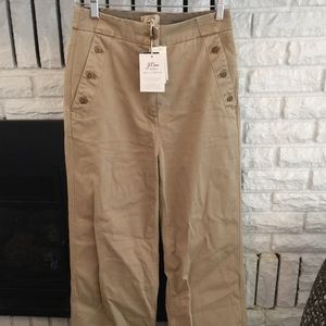 J. Crew for Net-a-Porter khaki sailor trousers