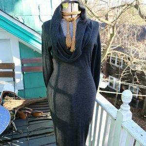 Cowl Neck Sweater Dress
