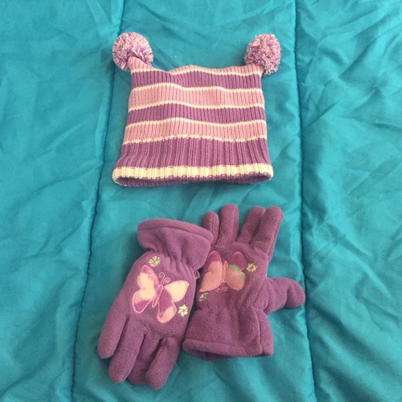 Matching hat and gloves