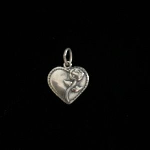 Vintage sterling silver heart charm