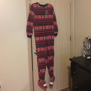 Adult footie pajamas
