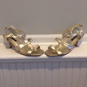 Gold-tone Strappy Sandals