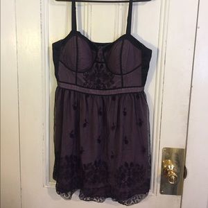 American Eagle Purple and Black Dress