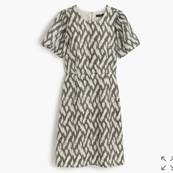 NWT J. Crew Flutter-Sleeve Dress in Ikat Size 4