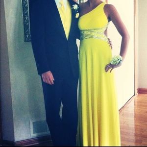 Yellow prom dress