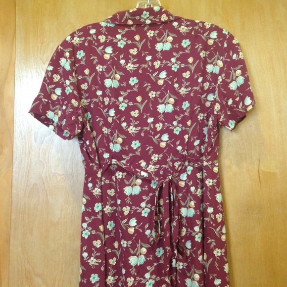 GAP Ankle-Length, Short-Sleeved Floral Dress - Picture 4 of 4