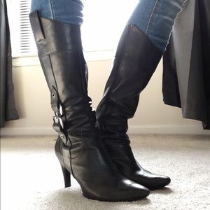 Via spiga black leather boots