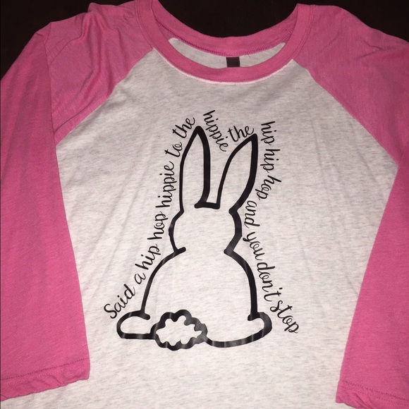 Easter Raglan Tee Size Large