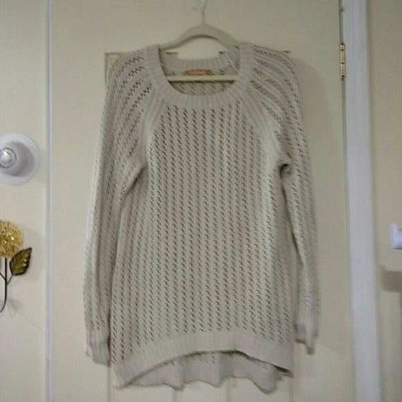 Ellen Tracy open stitched sweater