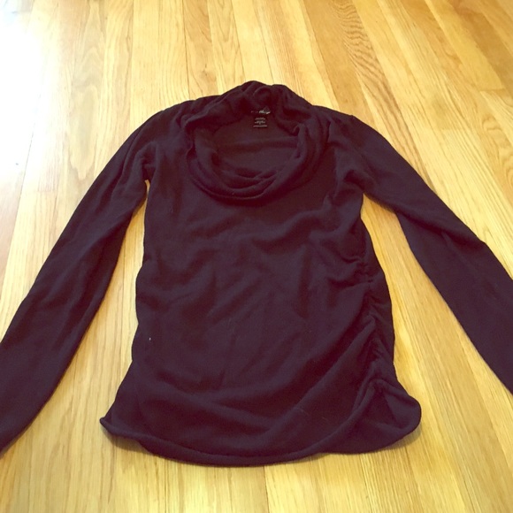 Cowl neck black sweater