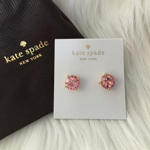 Kate Spade♠Light Pink Studs - Picture 2 of 4