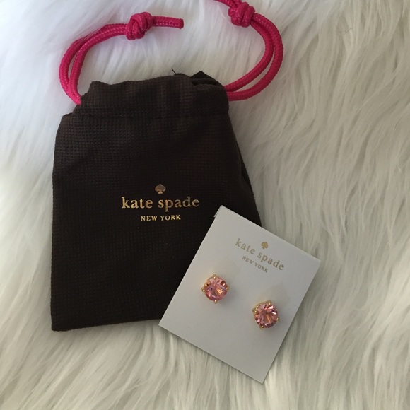 Kate Spade♠Light Pink Studs - Picture 3 of 4