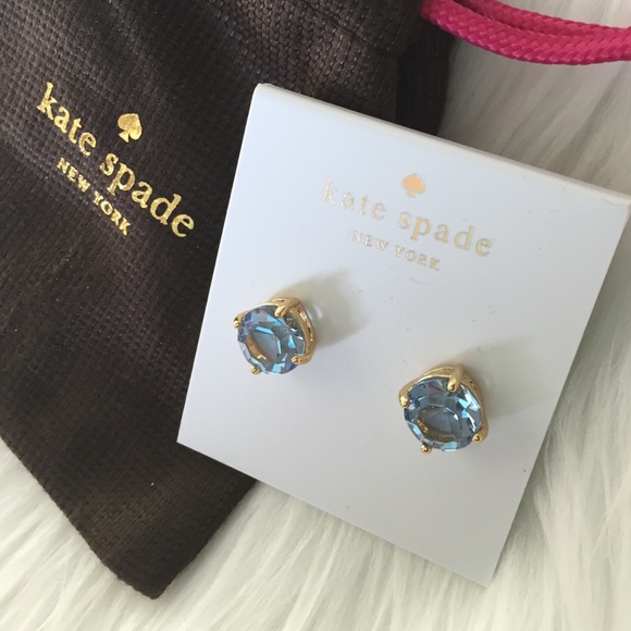 Kate Spade♠️Light Blue Studs - Picture 2 of 4