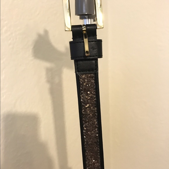 Black belt with gold/glitter detail