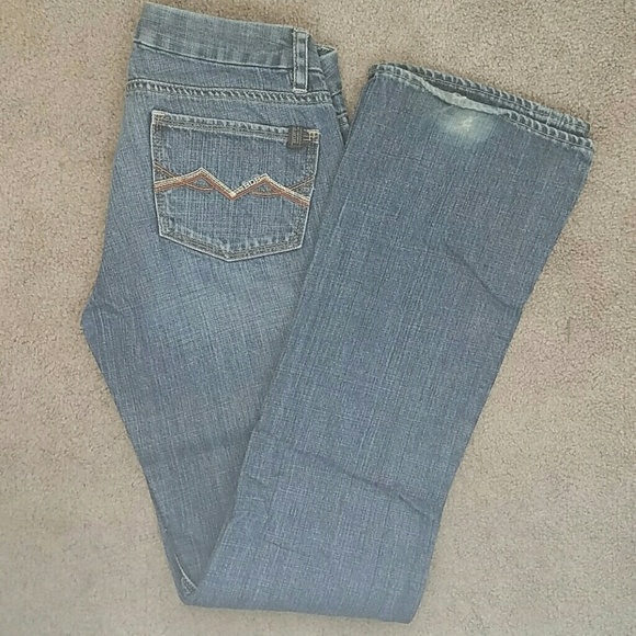 Buffalo David Button wide bottom jeans