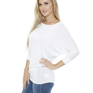 ❤ Sale ❤ White 3/4 sleeve dolman top