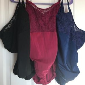 Lace leotards