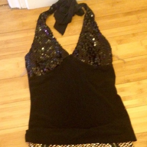 Clubbing outfit. Shorts and halter top