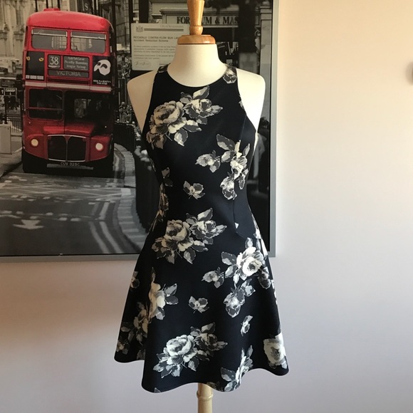 Abercrombie &Fitch Black floral dress