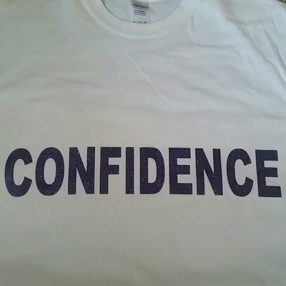 Confidence glitter shirt