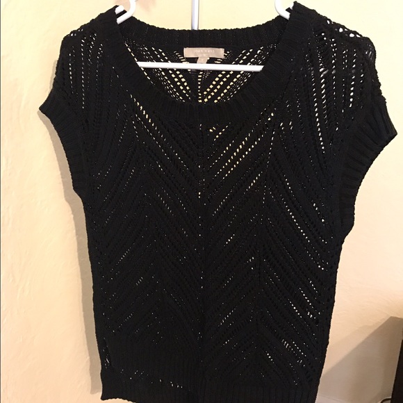 Crochet short sleeve sweater
