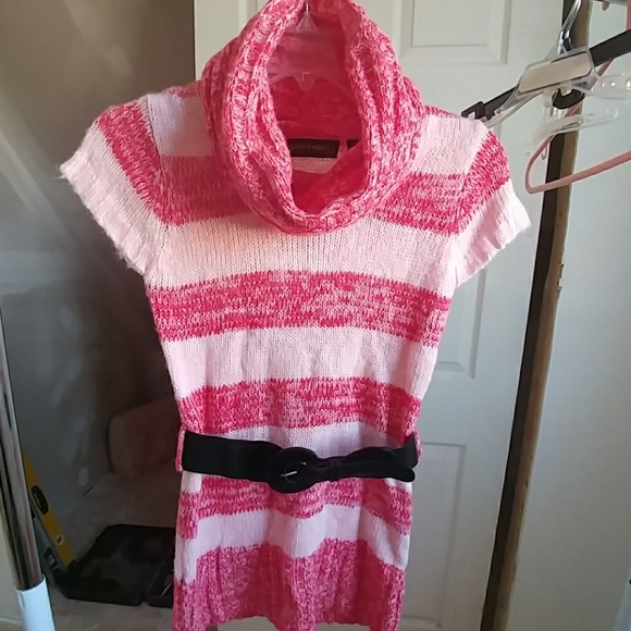 Girls cowl neck sweater dress