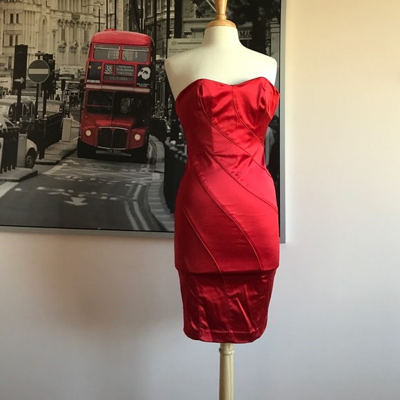 Bebe strapless Karina Dress