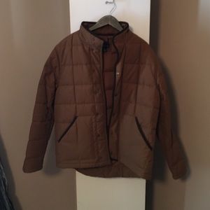 Tan Puffer Jacket by Lands End