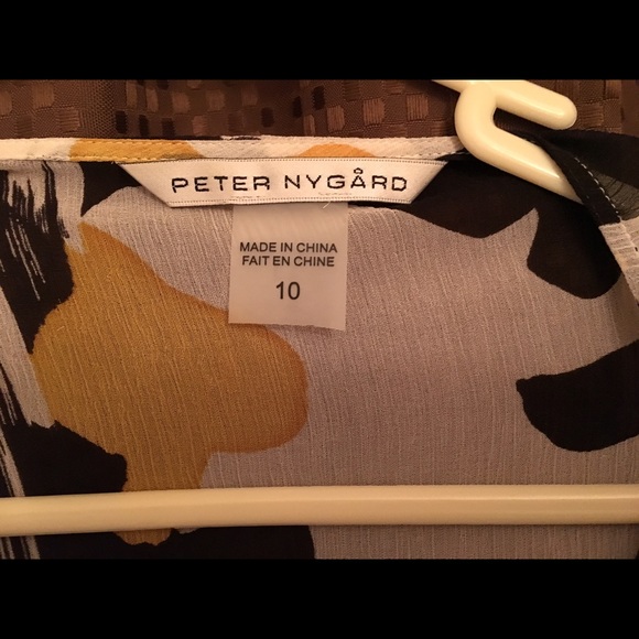 Sheer silk top size 10 - Picture 2 of 3