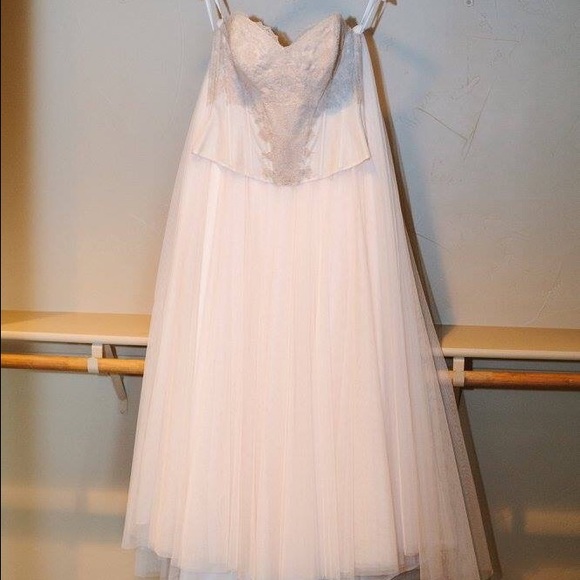 BHLDN Blush Corset & Skirt Wedding Dress
