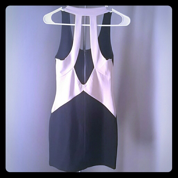 NEW Black and taupe short dress