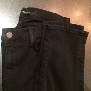 J Brand Black High Waist Skinny Jean