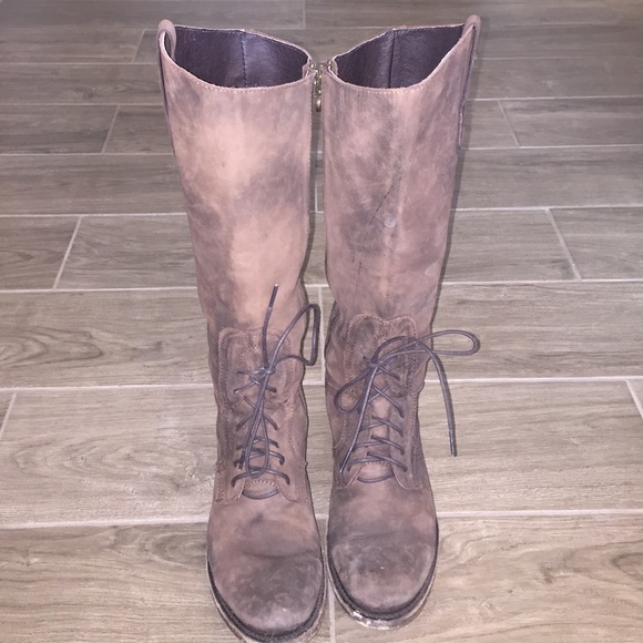 Liberty Black Distressed Dark Brown Boots
