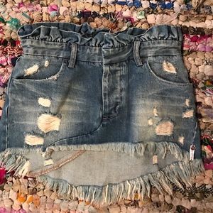 one teaspoon denim skirt