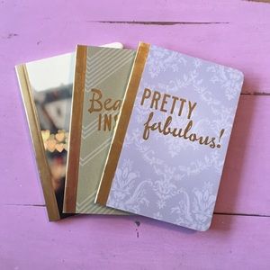 3 for $17! Paperback notebooks
