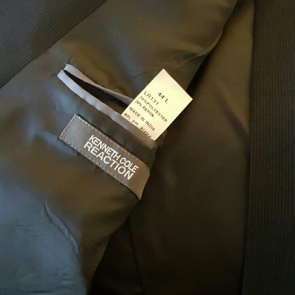 Nice Black Pinstriped Kenneth Cole Suit