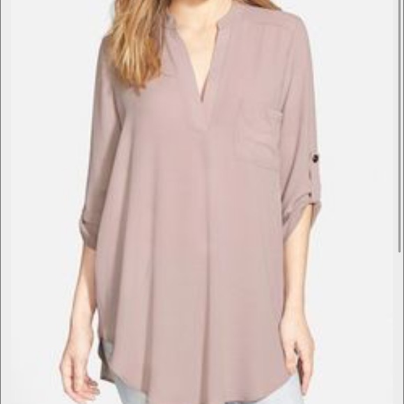 Blush linen shirt