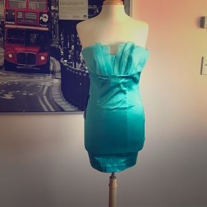 Bebe Turquoise Daliah Dress