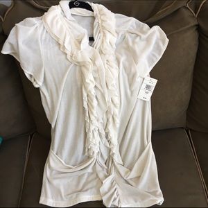 Cream colored/winter white shrug