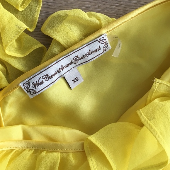 What Goes Around Comes Around yellow dress - Picture 2 of 2