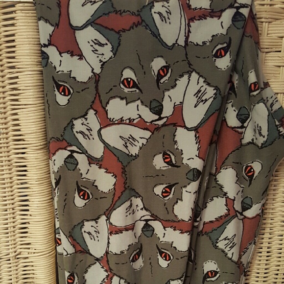 Lularoe grey fox TC leggings