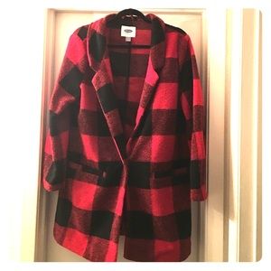Stand Collar Flannel Coat