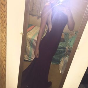 Burgundy Jovani dress