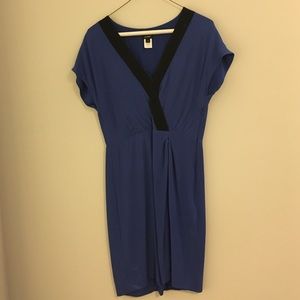 J. Crew Royal Blue w/Black Detail Dress Size 4