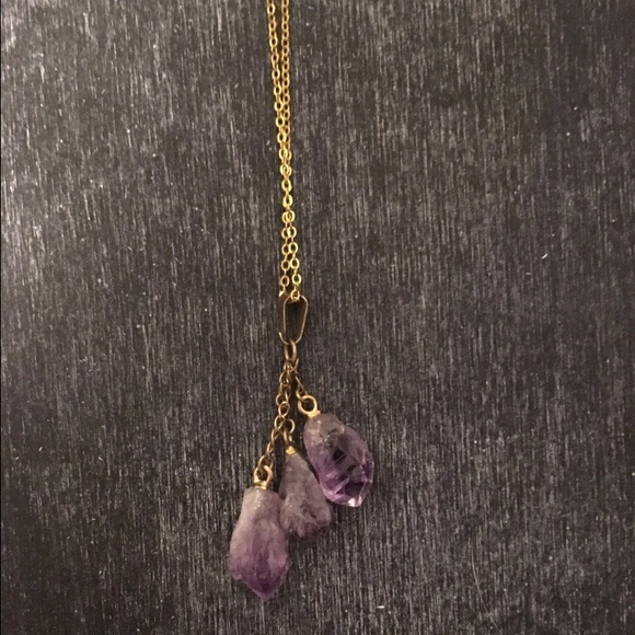 Amethyst Trio Necklace