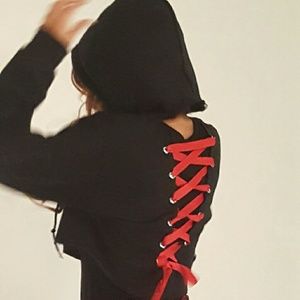 $55 Custom Lace up Hoodie