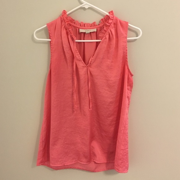 LOFT Sleeveless Blouse Pink Size Small - Picture 1 of 3