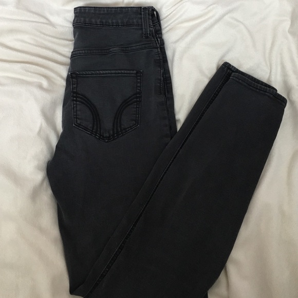 Washed black hollister jean legging