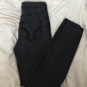 Washed black hollister jean legging