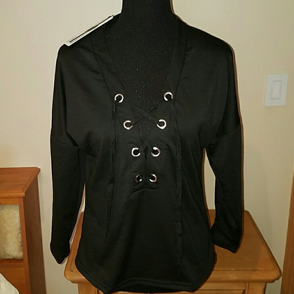 Women's lace up top, very cute!!